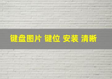 键盘图片 键位 安装 清晰